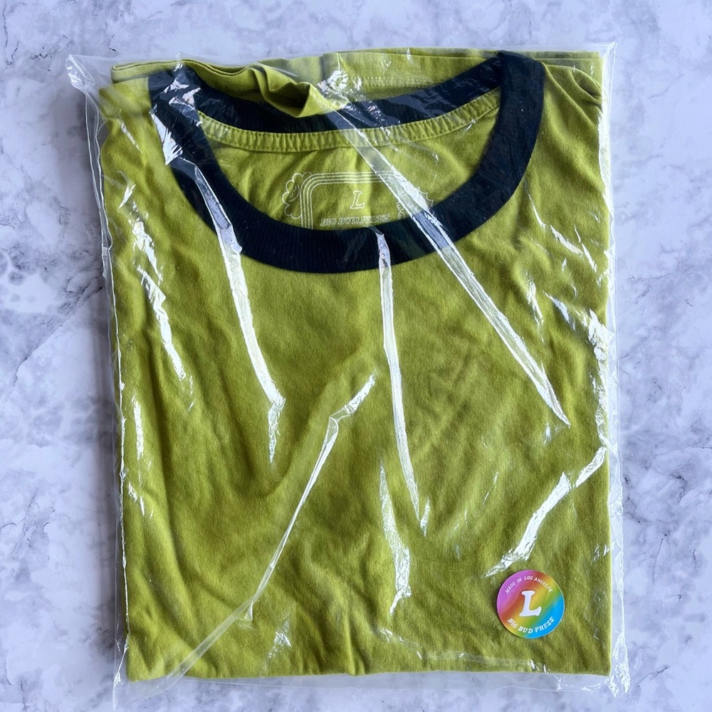 Big Bud Press Ringer Tee Gross Green